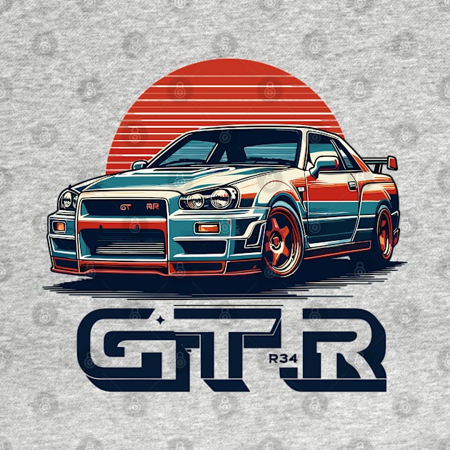 Nissan GTR R34 by Vehicles-Art